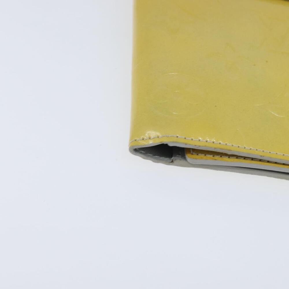 LOUIS VUITTON Monogram Vernis Walker Wallet Lime Yellow M91074 LV Auth hk3224 - Picture 14 of 16